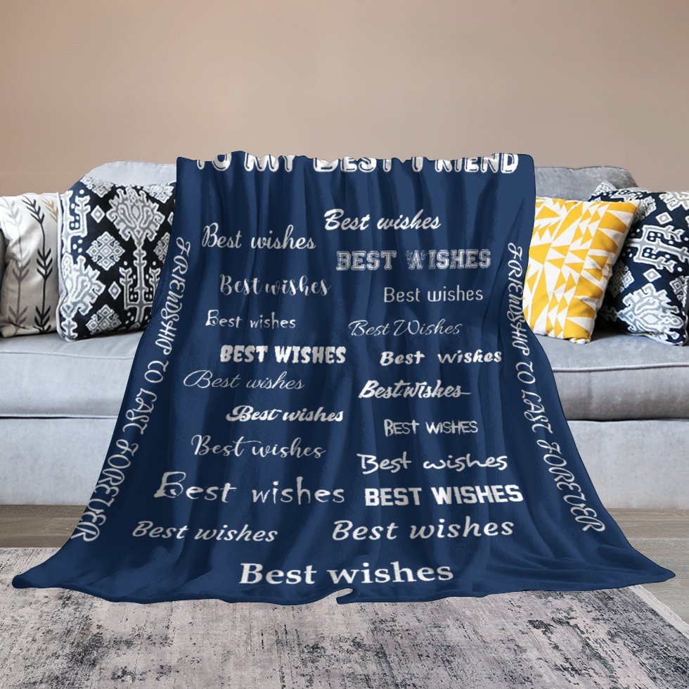 Buysing Customerized Personalized Blanket Custom Valentine's Day Gift for Mom Dad Girlfriend Boyfriend Wife Husband