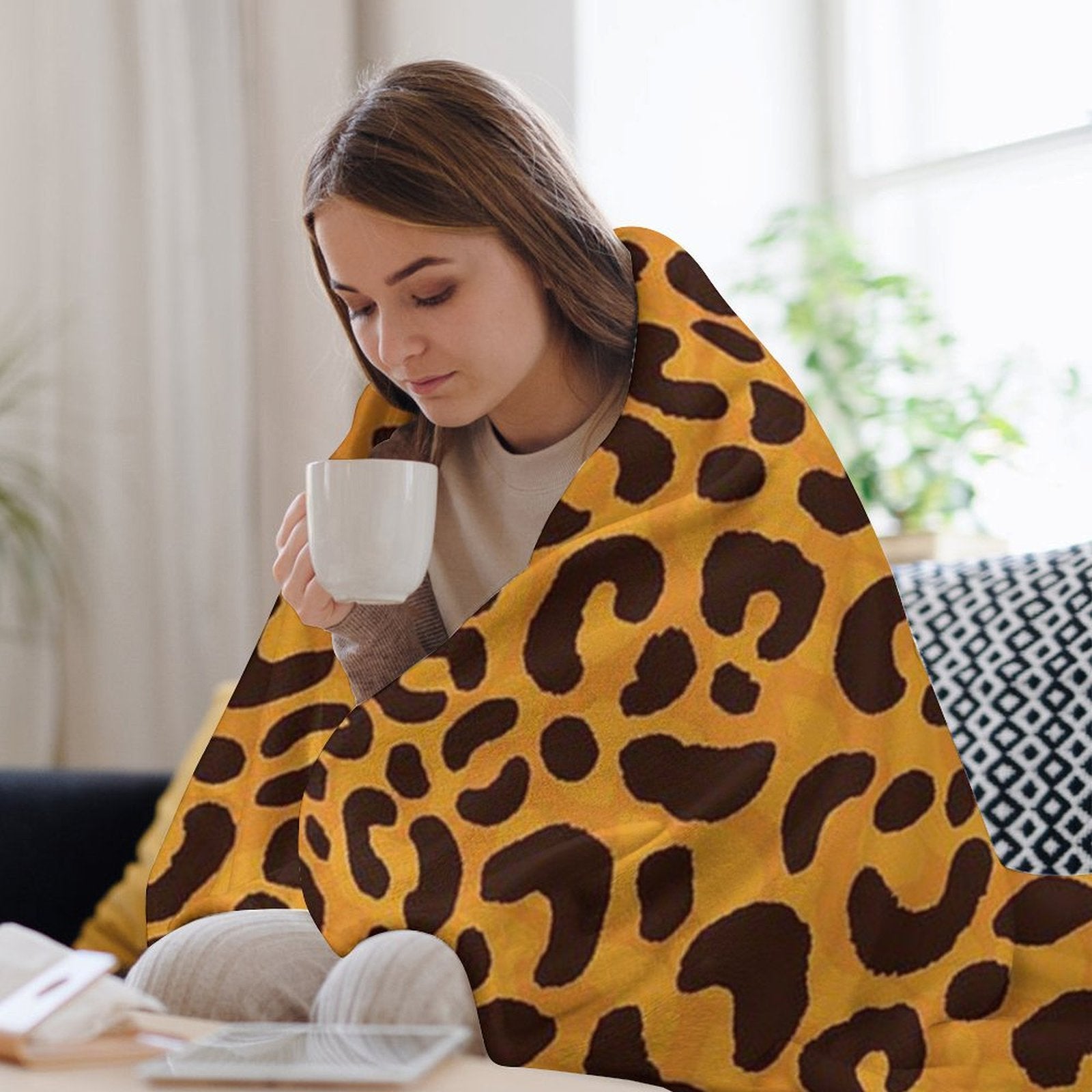 Buysing Customerized Personalized Blanket Custom Valentine's Day Gift for Mom Dad Girlfriend Boyfriend Wife Husband-
Leopard