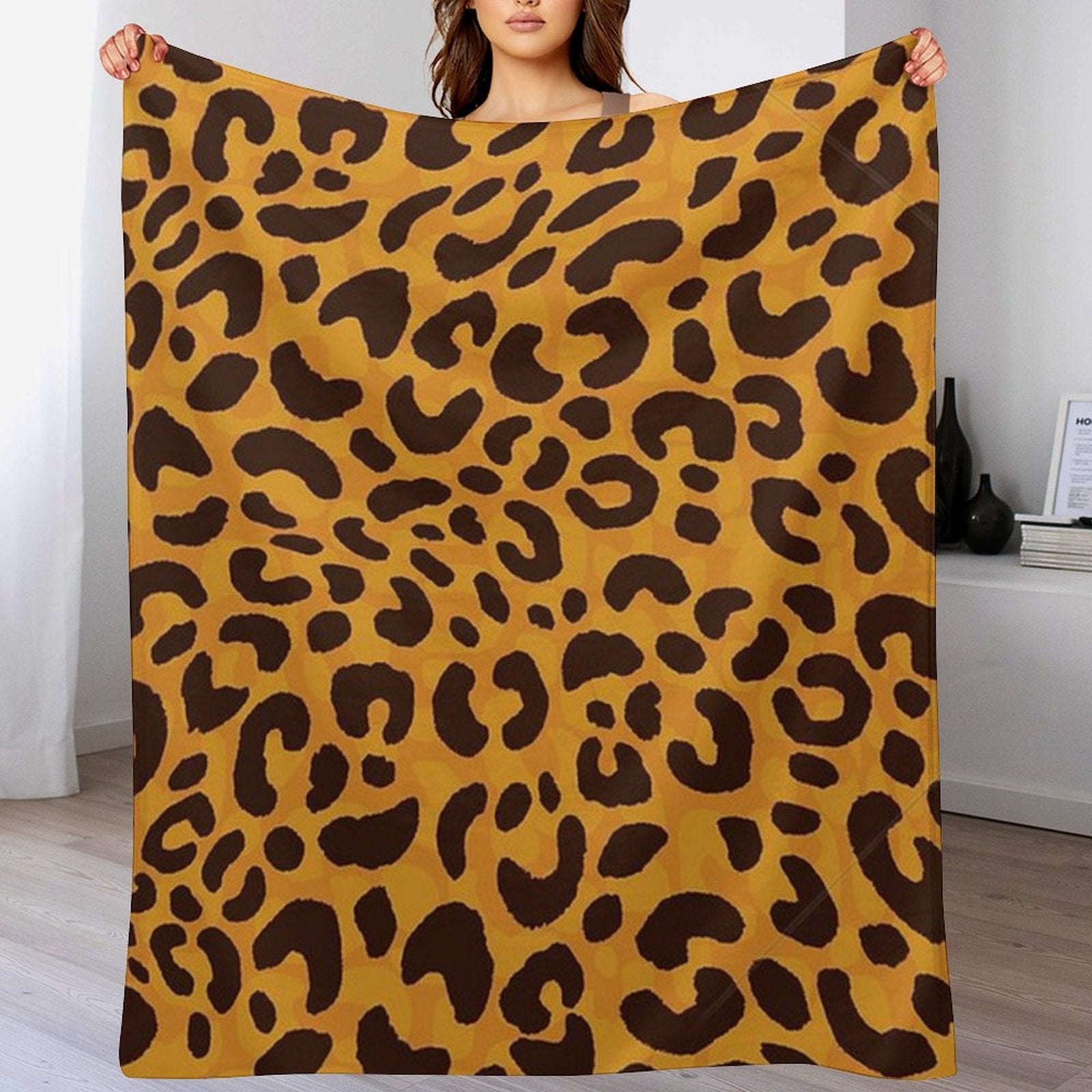 Buysing Customerized Personalized Blanket Custom Valentine's Day Gift for Mom Dad Girlfriend Boyfriend Wife Husband-
Leopard