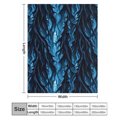 Buysing Customized Blanket Customized Valentine's Day Gift for Mom Dad Girlfriend Boyfriend Wife Husband-
Blue Abstract Breeze