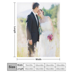 Buysing Customerized Personalized Blanket Custom Valentine's Day Gift for Mom Dad Girlfriend Boyfriend Wife Husband-
Wedding Anniversary