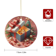 Buysing Christmas-Merry Christmas Christmas Tree Hanging Ornaments Decorations Red-Surprise Gift