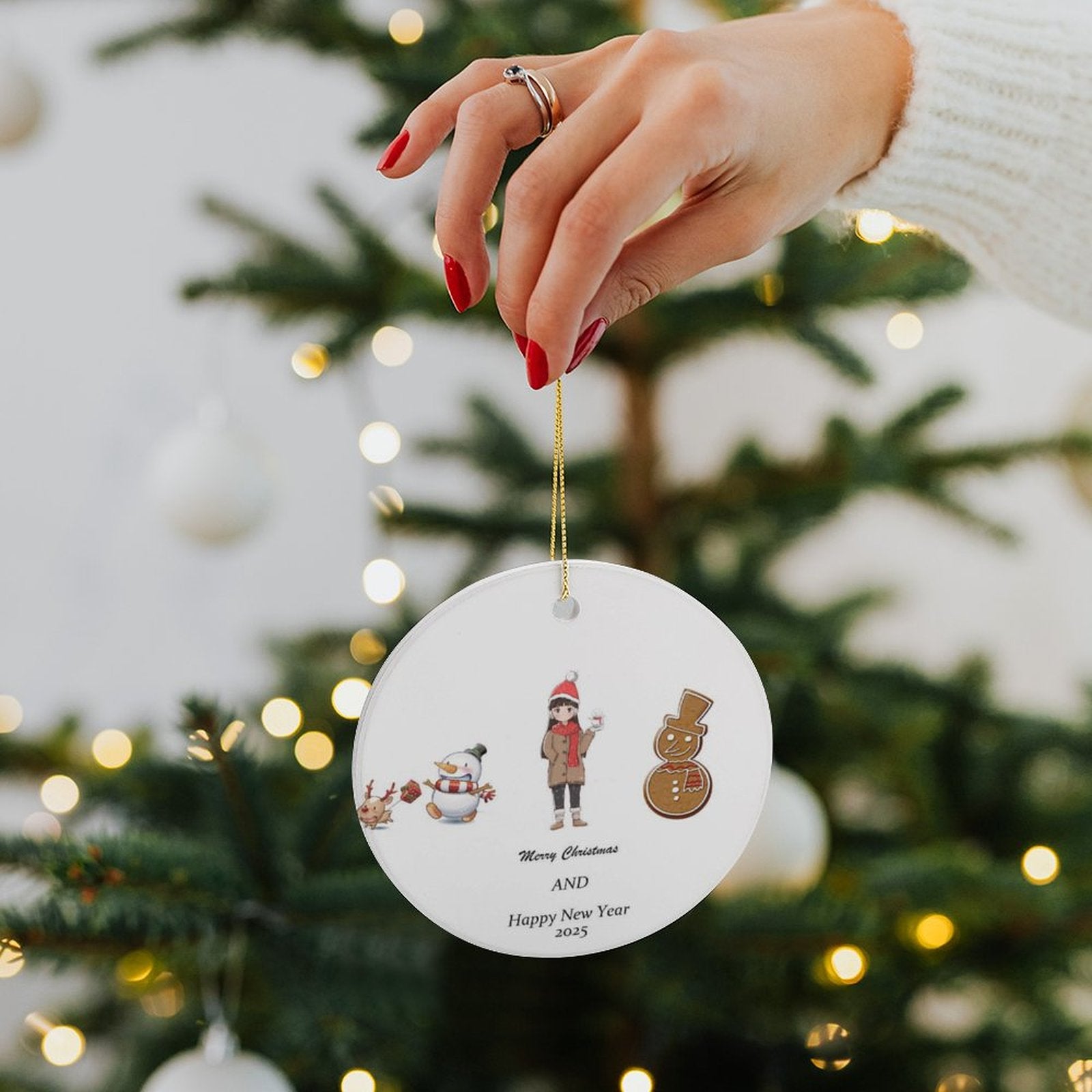 Buysing Christmas Day-Christmas Tree Hanging Decorations-yeti
moose
girl