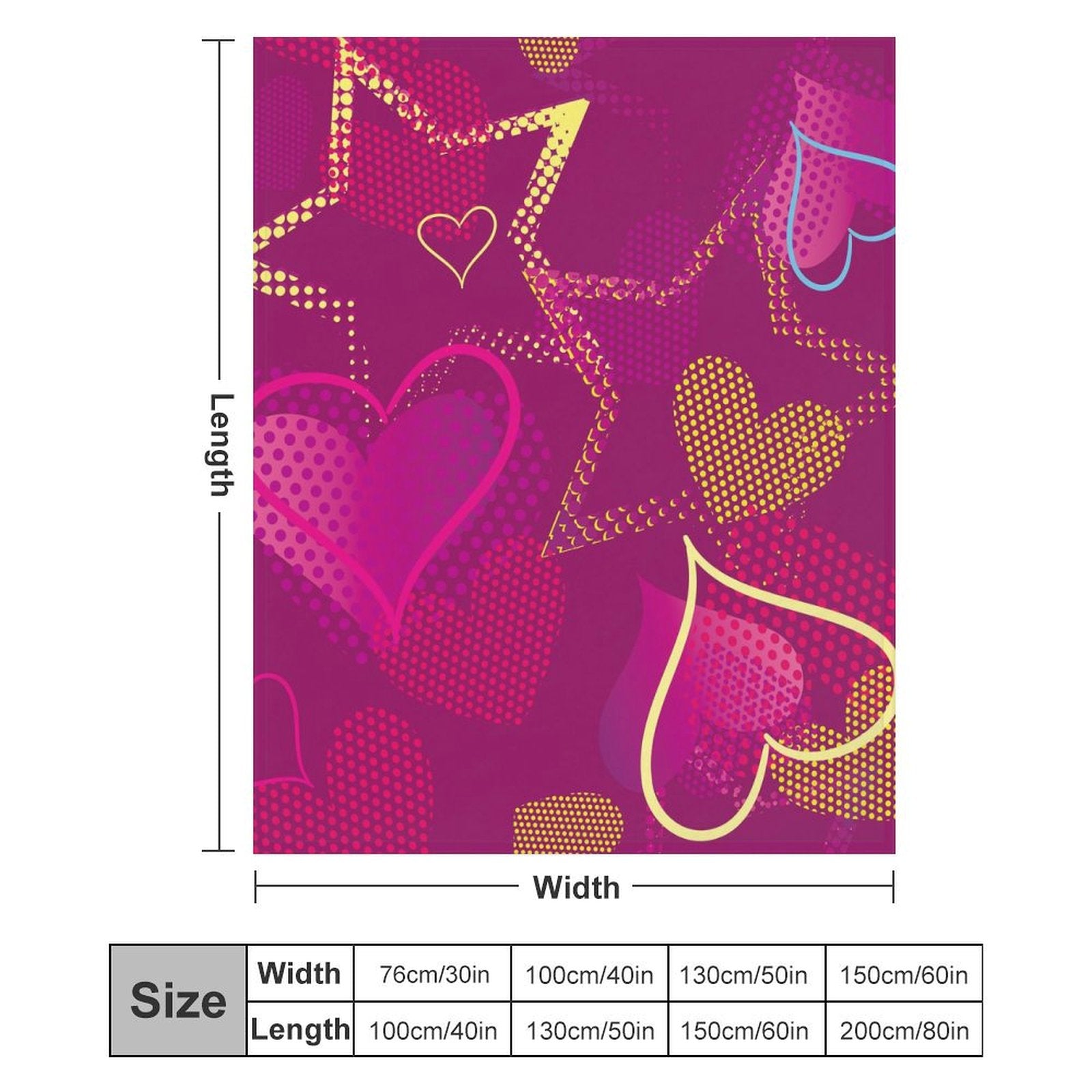 Buysing Customerized Personalized Blanket Custom Valentine's Day Gift for Mom Dad Girlfriend Boyfriend Wife Husband-heart love