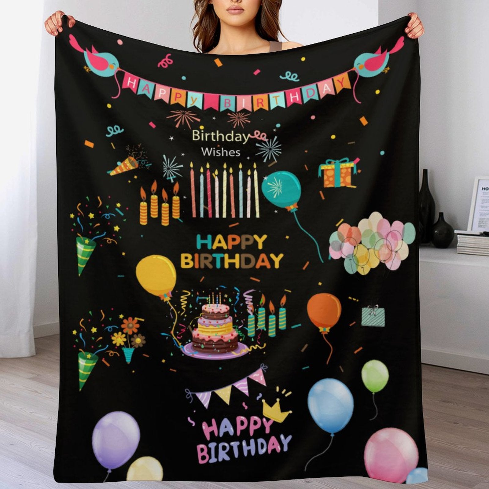 Buysing Customerized Personalized Blanket Custom Valentine's Day Gift for Mom Dad Girlfriend Boyfriend Wife Husband-
Birthday Gifts